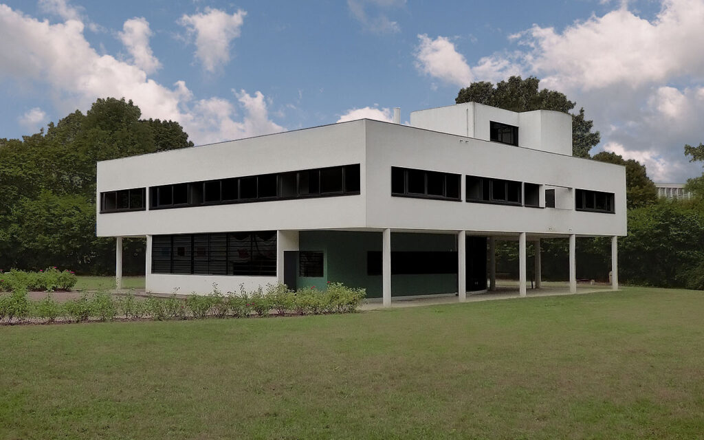 Villa Savoye exterior perspectiva Le Corbusier